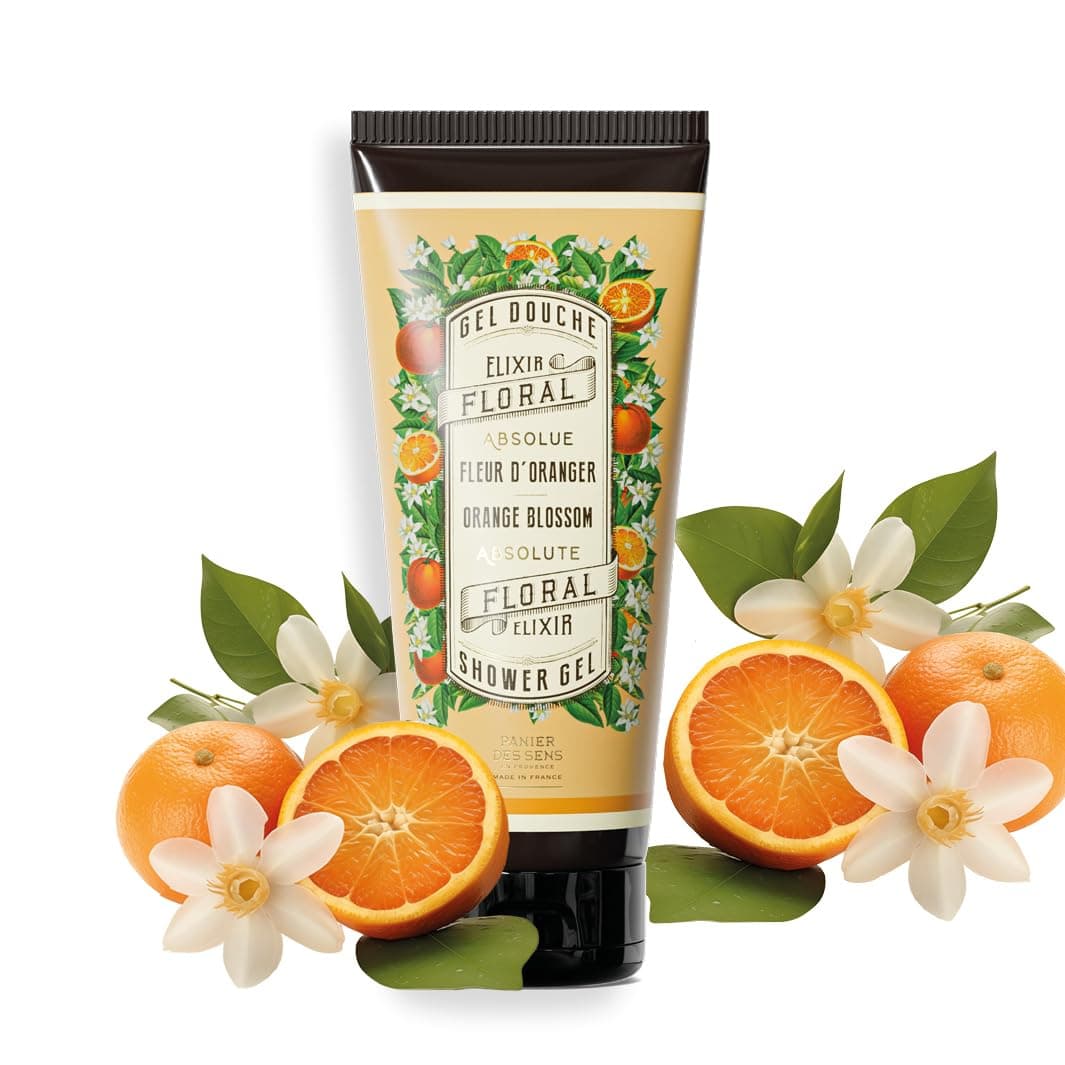 Panier des Sens Orange Blossom Moisturizing Body Wash for Women Men Gentle Shower Gel 95 Natural Ingredients for Normal Sensitive Skin Body Care Made in France SLS Free Vegan 68 Floz
