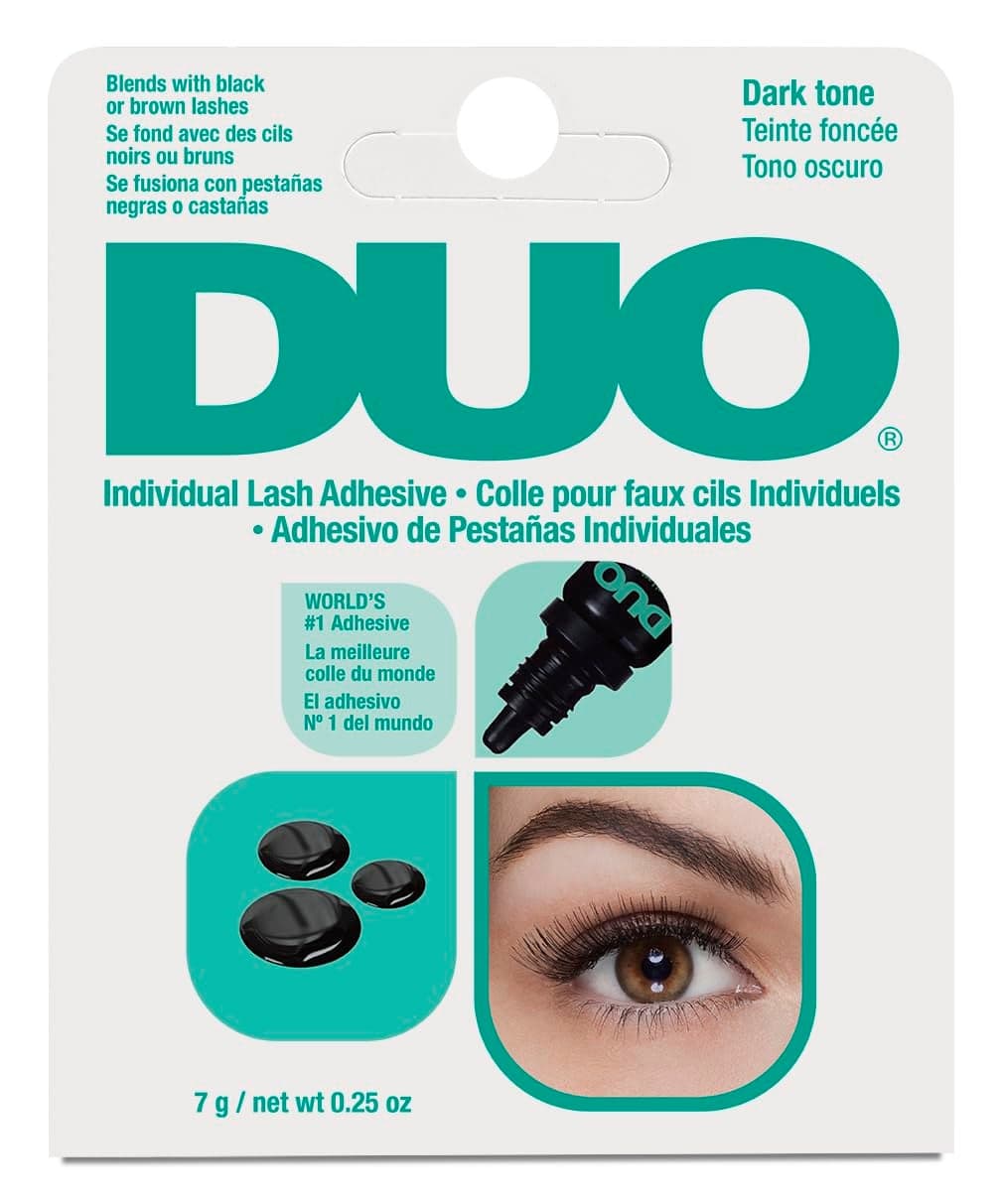 DUO Individual Lash Adhesive, for False Individual Lashes, Dark, 0.25 oz, 1-Pack