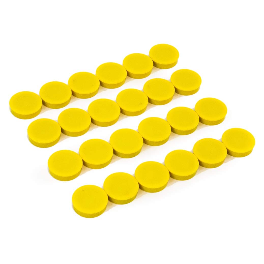 Round Fridge Magnets Button Shaped Small Colorful Magnetic Discs for Kitchen Cabinet or Classroom Perfect Whiteboard Supplies for Teachers 24 Bullseye Office