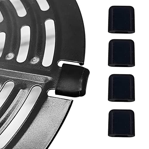 Rubber Bumpers for Air Fryer Tray, 4 PCS Premium Rubber Tabs, Rubber Feet, Silicone Pieces, Rubber Anti-scratch Covers for Air Fryer Grill Pan, Air Fryer Replacement Parts for PowerXL Chefman Gowise