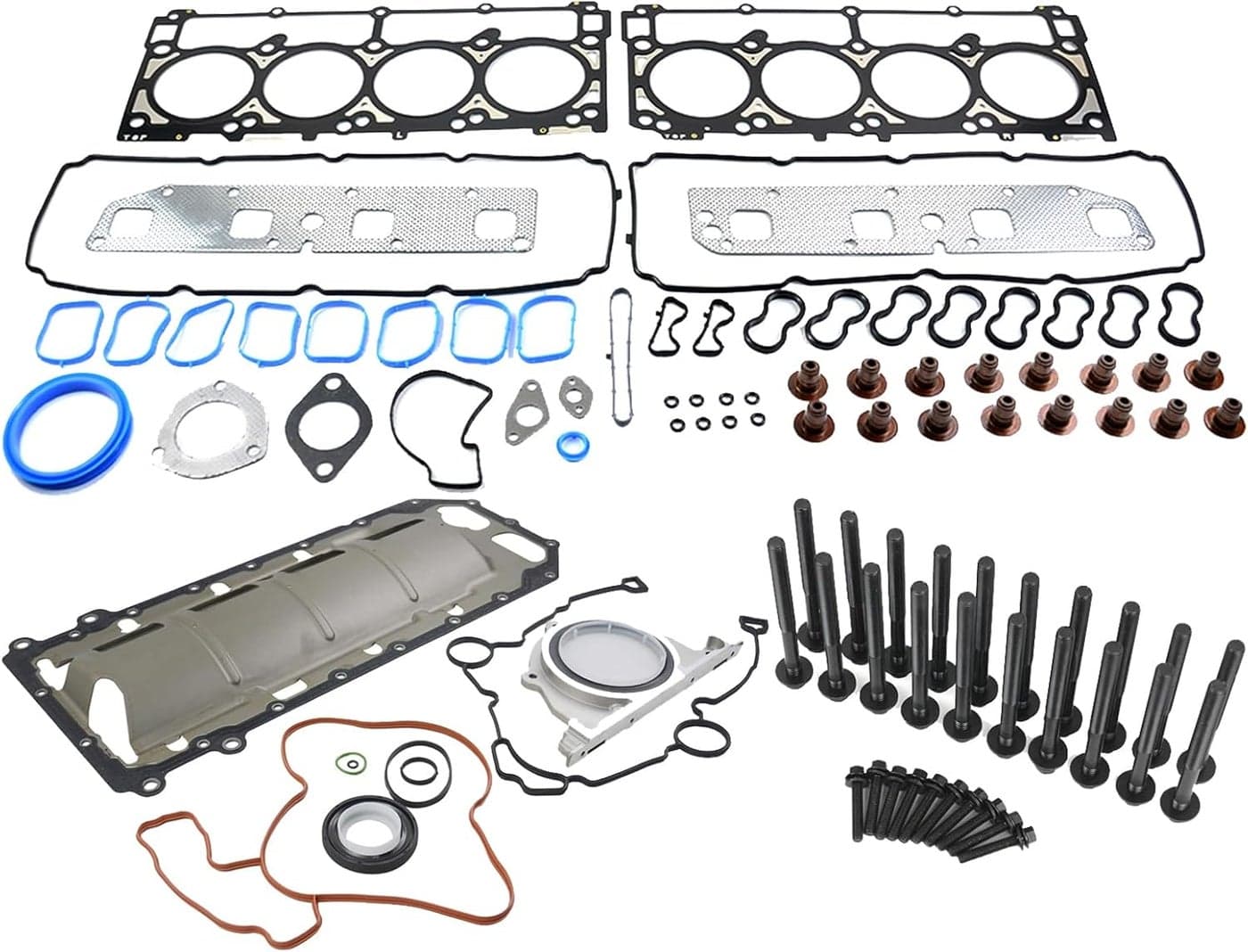 Head Gasket and Valve Cover Gasket Set for 2005-2008 Chrysler 300, Dodge Charger, Jeep Grand Cherokee 5.7L HEMI