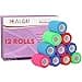 HEALQU Self Adhesive Bandage Wrap Cohesive Tape for Athletic and Sports 3x5yd 12 Rolls Self Adherent Medical Tape Flexible Elastic Bandages Multicolor for Wrist Ankle Vet Wrap for Dogs