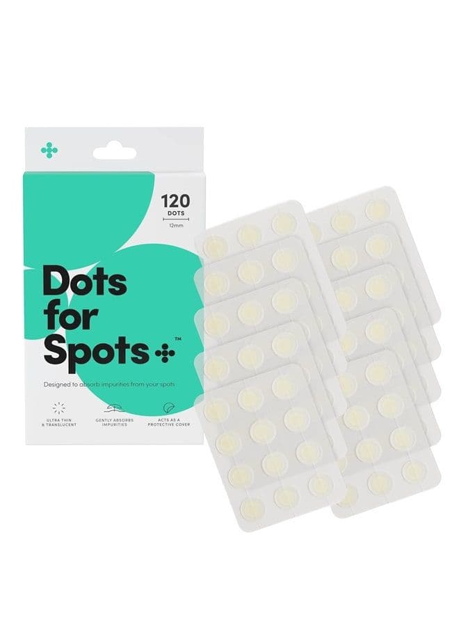 Blemish Patches - Translucent Hydrocolloid Patch Spot Treatment Stickers for Face and Body - Fast-Acting, Vegan & Cruelty Free Skin Care (1 Count (Pack of 120))