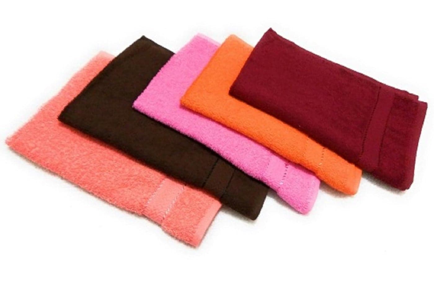 Cotton Colors Cotton Hand Towel (Pack of 5, Large Size, Multicolor)_D20
