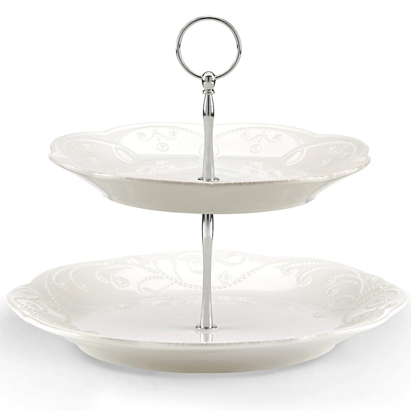 Lenox Unisex French Perle Tiered Server White 385 LB