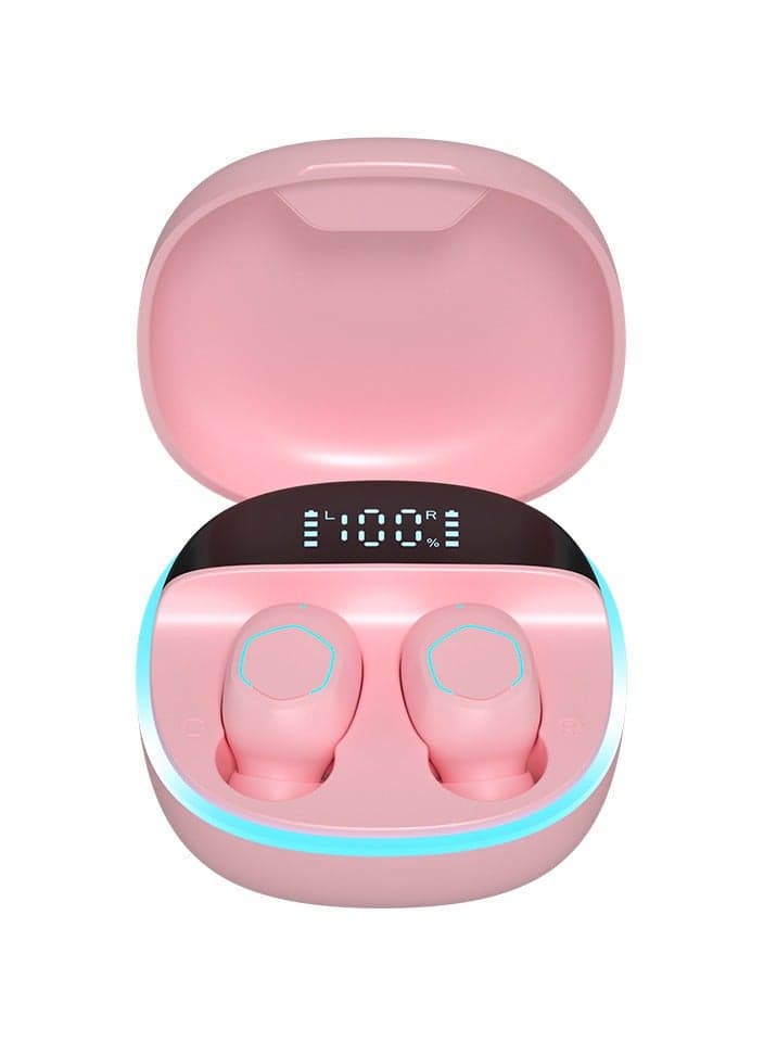 Wireless Binaural TWS Mini In-ear Digital Stereo 5.2 Bluetooth Headset (Pink)