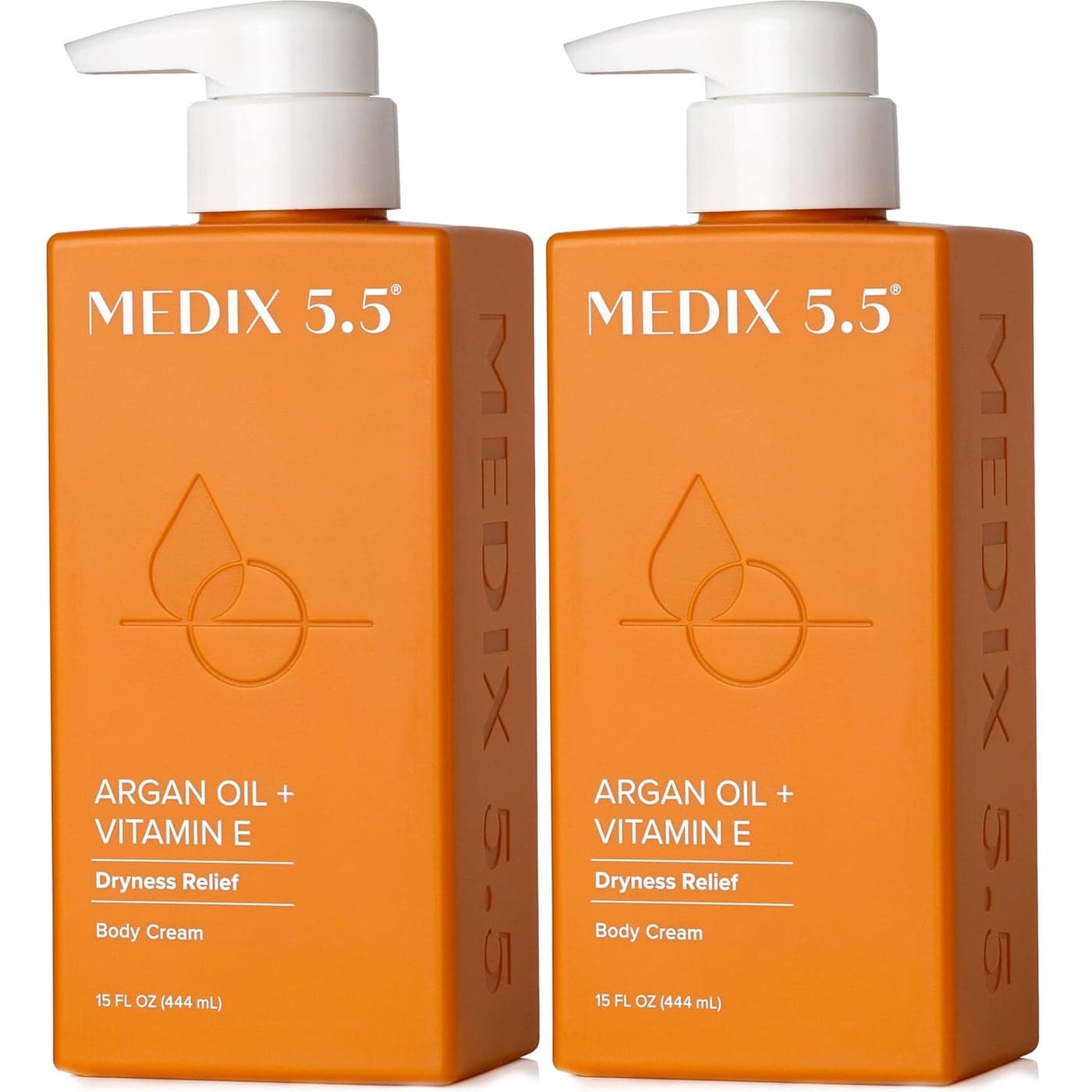 Medix 55 Argan Oil Vitamin E Cream Anti Aging Skin Care Moisturizer Body Lotion For Women Men Firming Body Lotion Reduces Look Of Wrinkles Cellulite Crepey Skin Uneven Skin Tone 2Pack