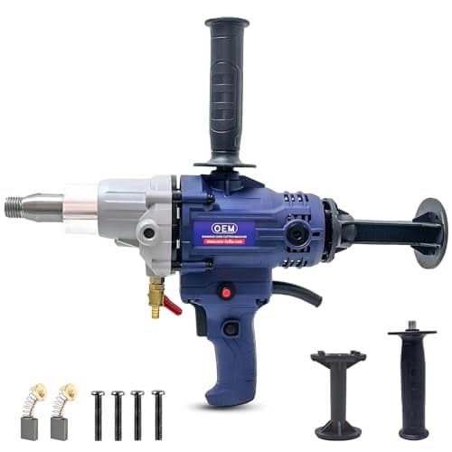 OEM Professional Heavy-Duty Diamond Core Drilling Machine 1300W – Full Copper Motor, 0–2000 RPM, Up to 8-Inch Concrete/Stone/Brick Capacity, 6-Month Warranty & Complete Accessories