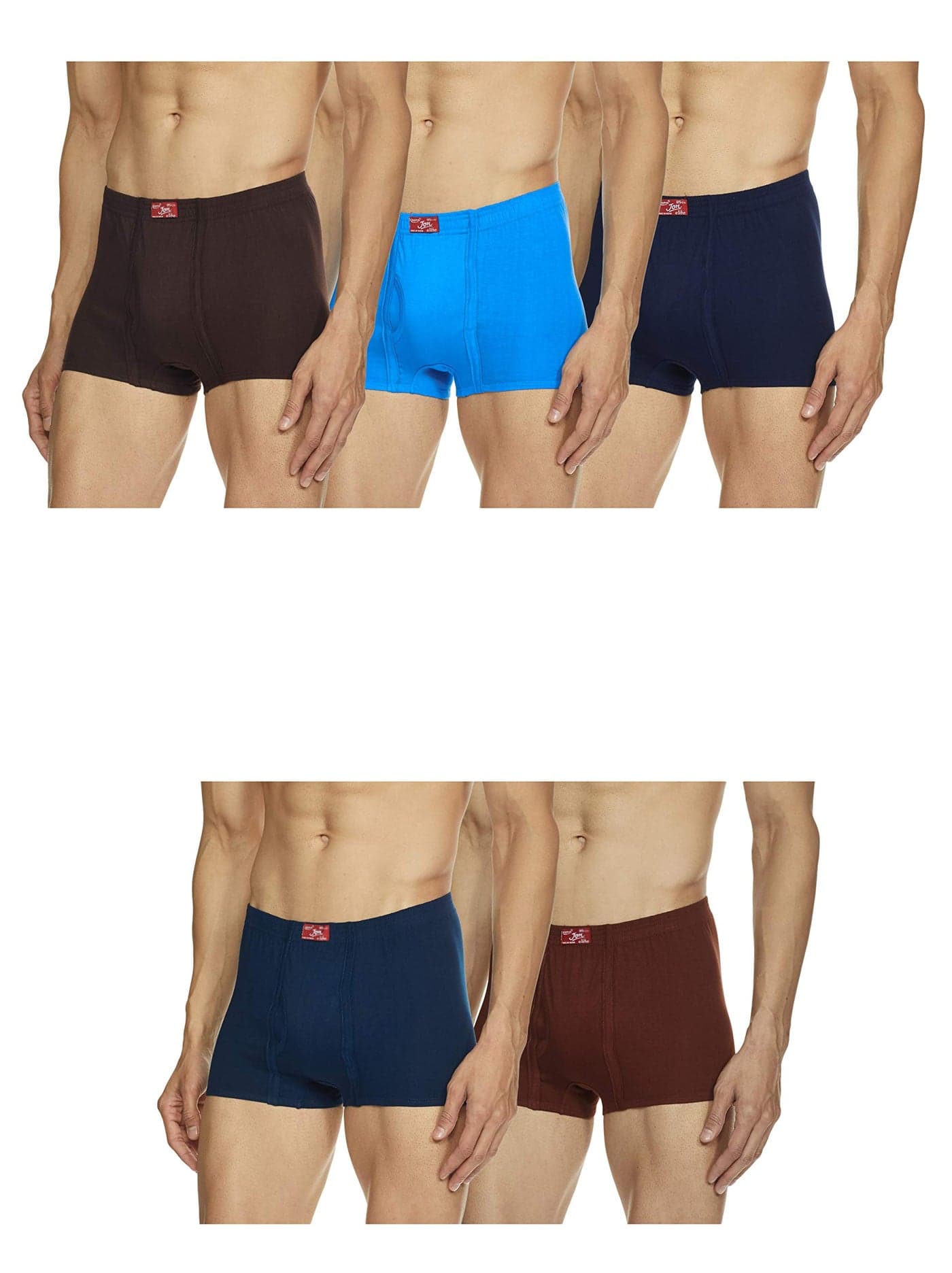 Rupa Men's Cotton Trunks (Pack of 5) (RJNJNRTDREP500TRUE_85 Cm_Multicoloured_85 CM)
