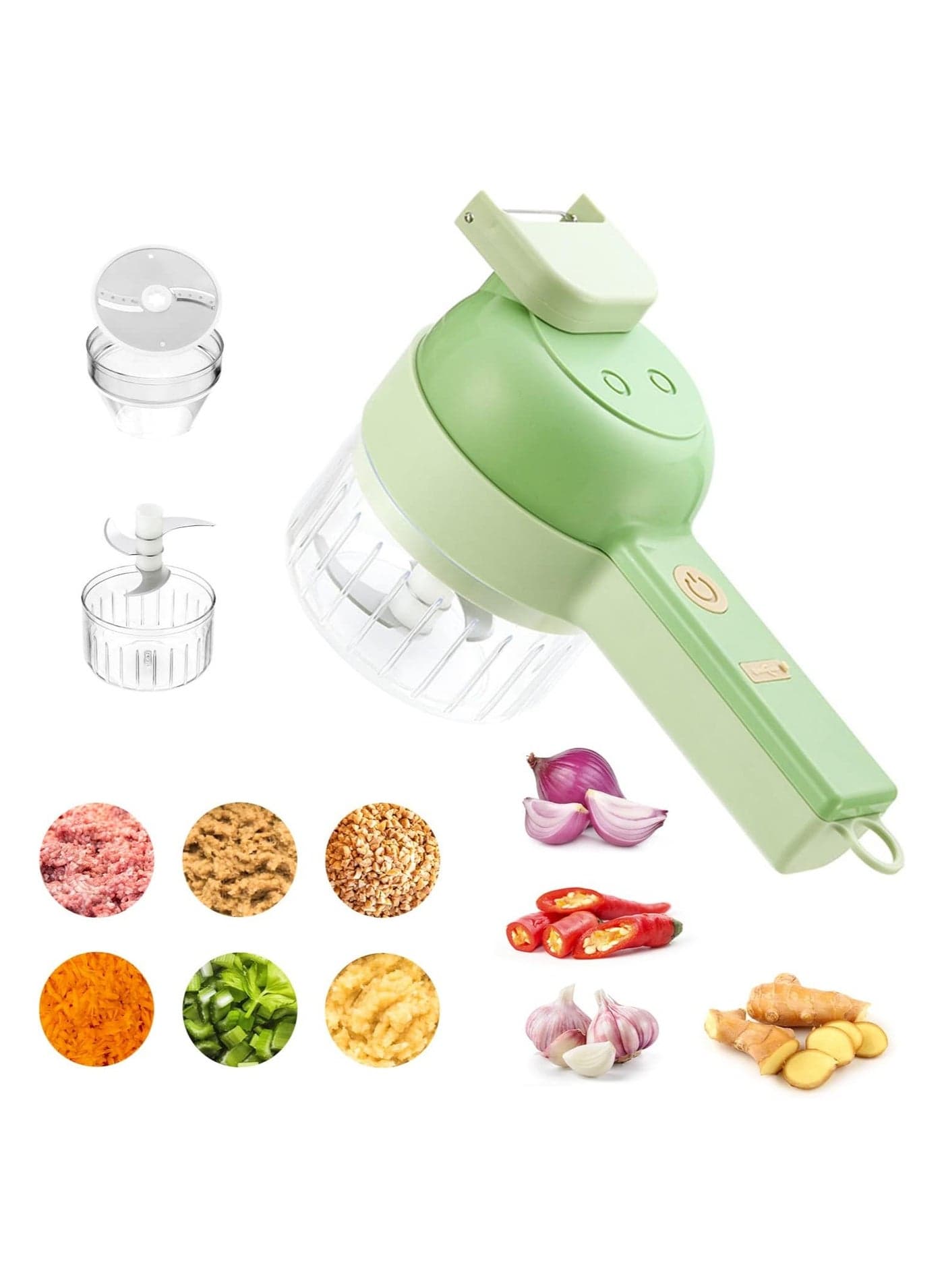 Multi-function electric vegetable cutter, garlic crusher machine, baby food supplement, garlic presser