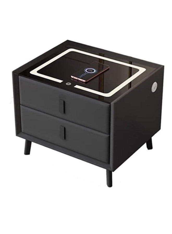 Smart bedside table rechargeable and multifunctional wireless Charging and BT speaker for bedroom