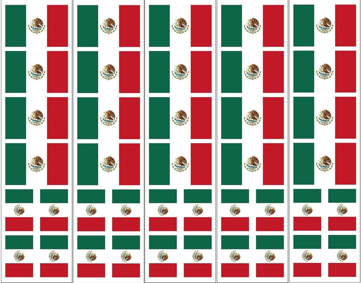 40 Tattoos: Mexican Flag, Mexico Party Favors