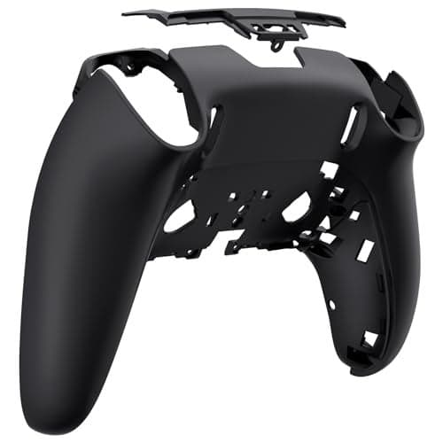 eXtremeRate Custom Back Plate Bottom Shell Compatible with ps5 Edge Controller, Black DIY Replacement Back Shell Cover Compatible with ps5 Edge Controller