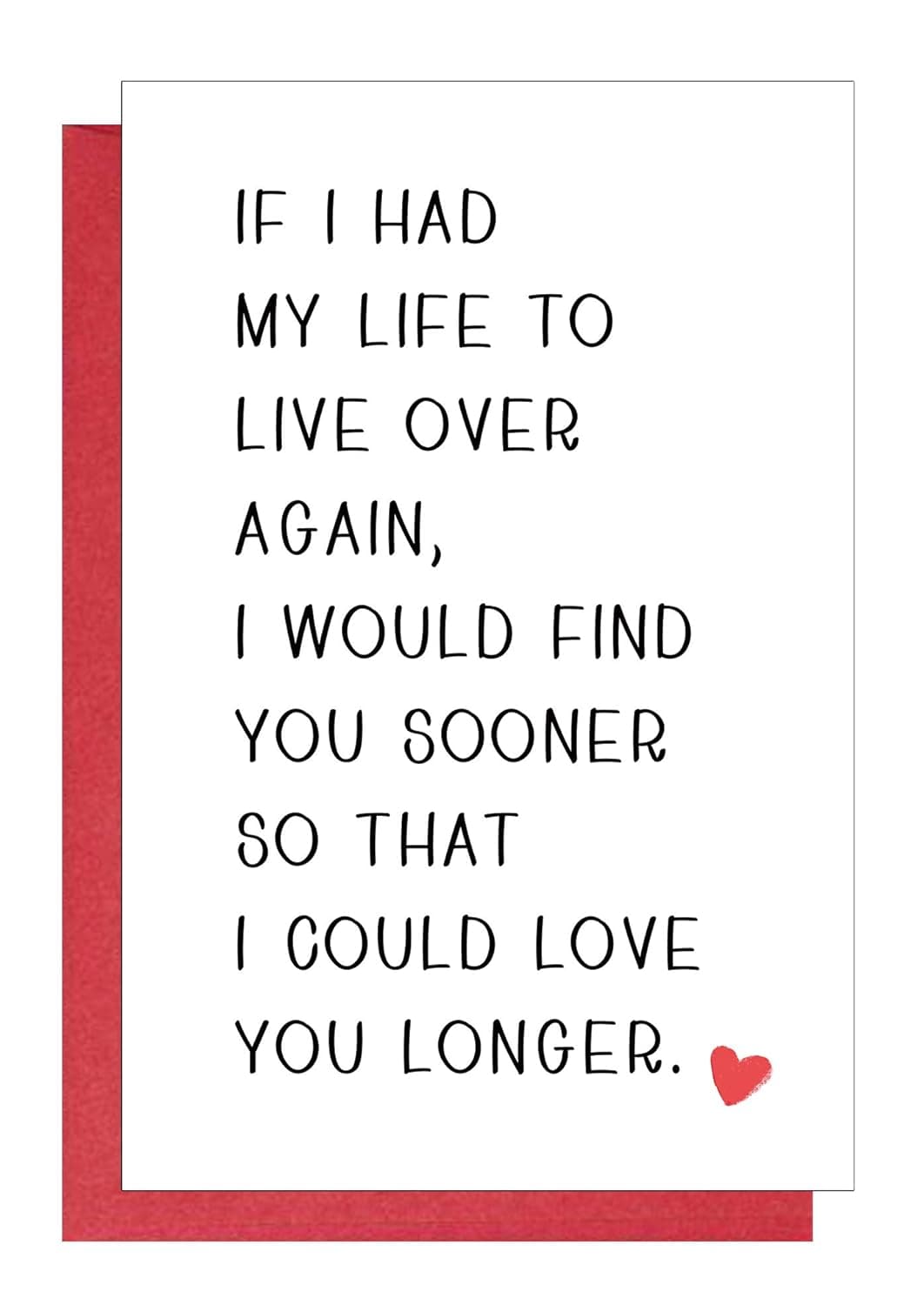 Romantic Anniversary Card for Husband Birthday Card for Boyfriend Valentines Day Card for Him