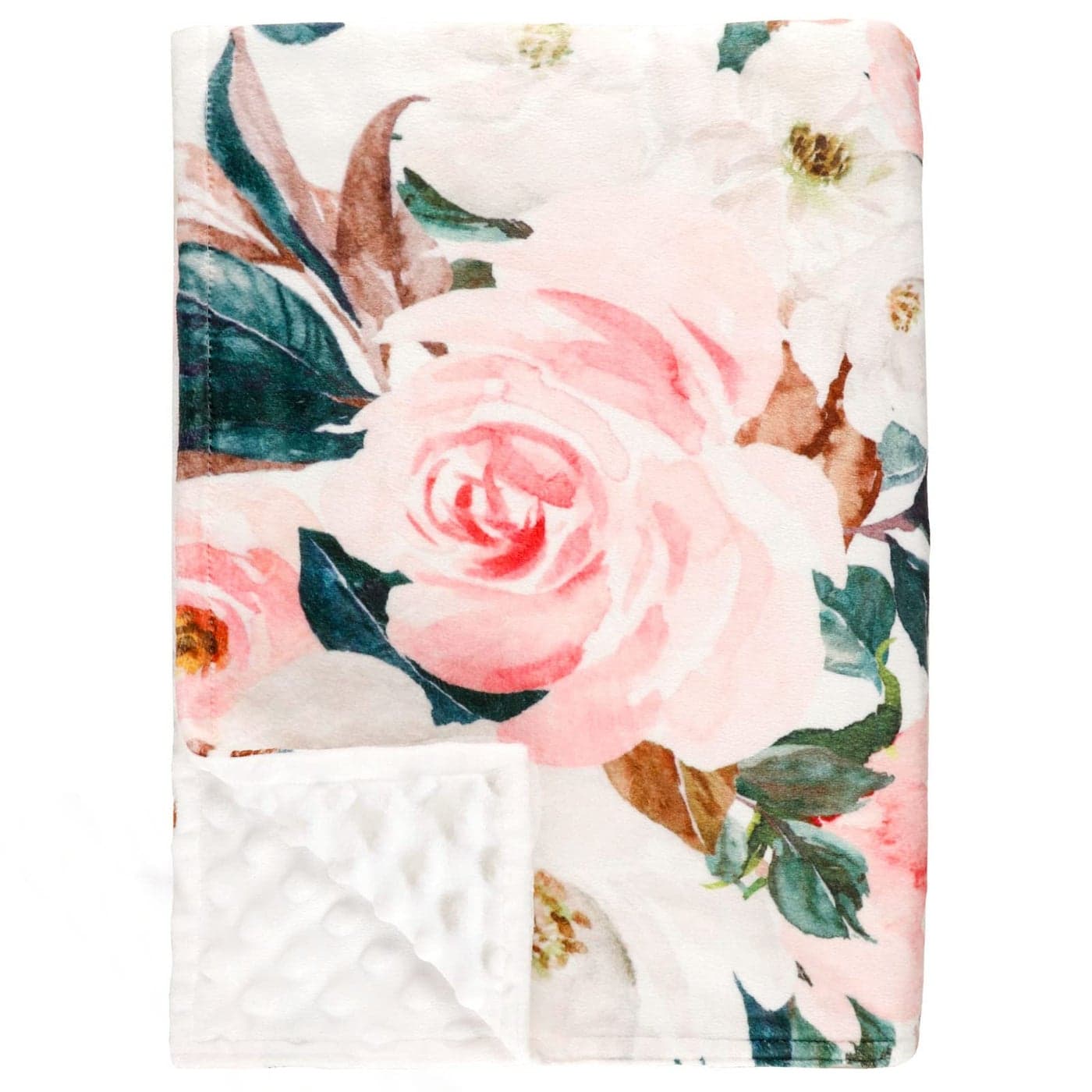 DILIMI Baby Blanket Soft Warm Baby Blanket for Girl and Boy Toddler Baby Newborn Plush Dot Security Blanket for Nursery Stroller Infant Crib Blanket Unisex 4030 in Pink Flower