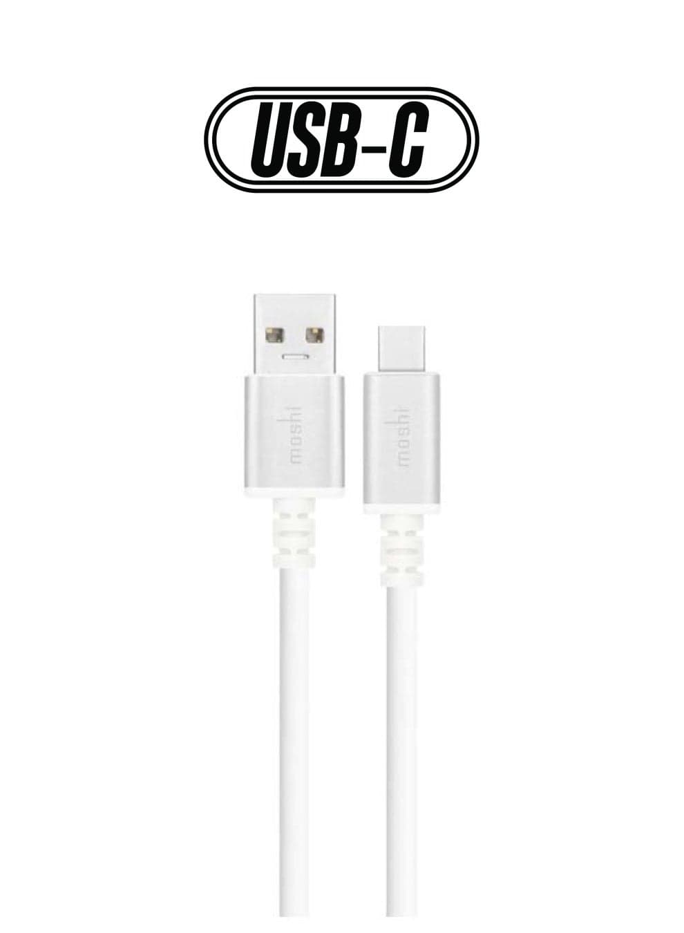 USB-C To USB Cable 1m White