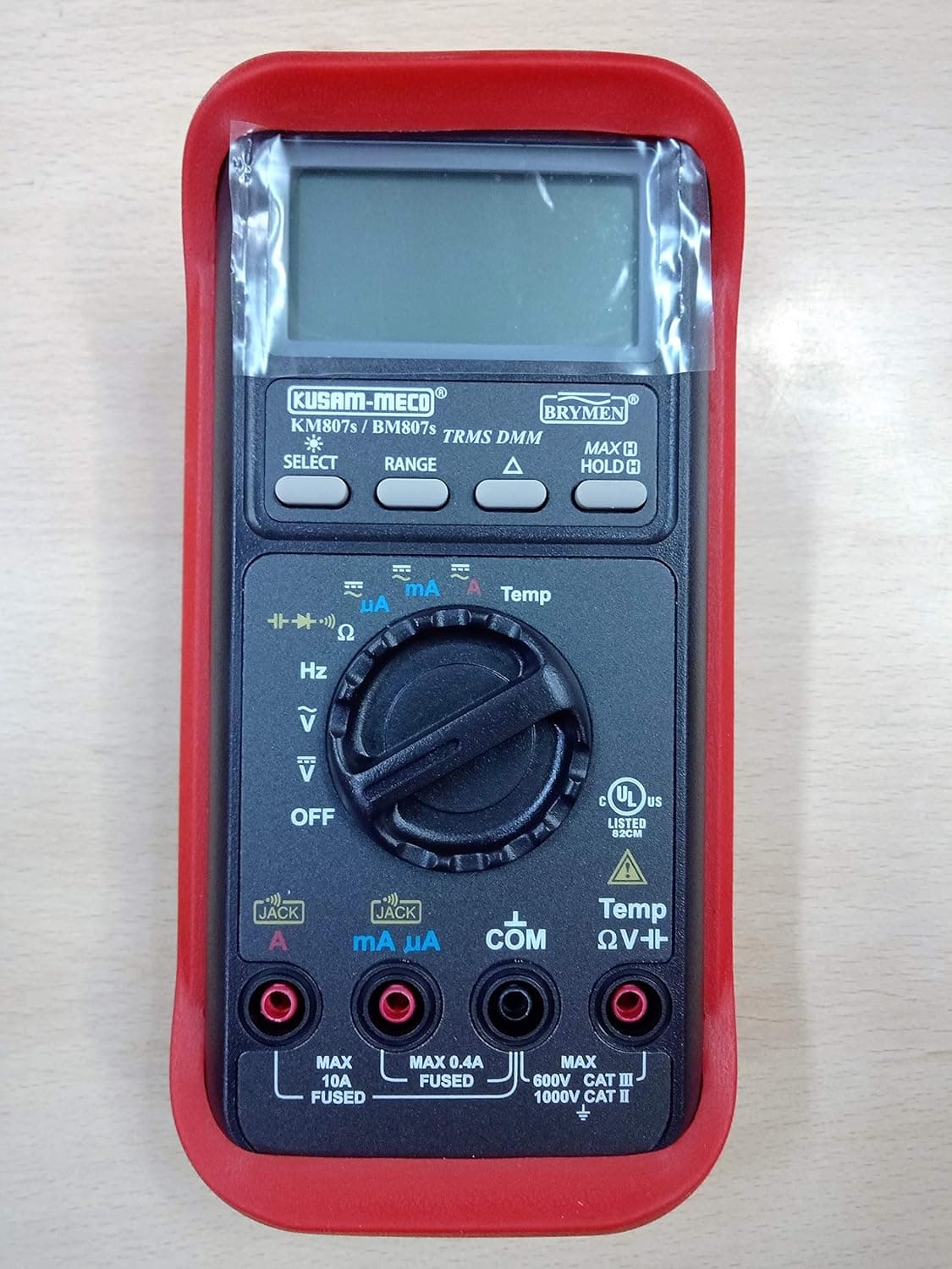 Kusam Meco KM807s 334Digits 4 000 Counts Fully Autoranging True RMS Digital Multimeter with Large LCD Display