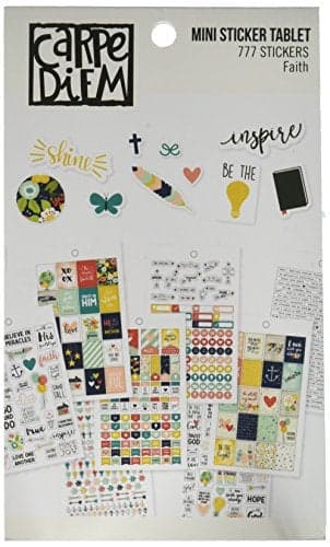Carpe Diem 7994 Fun Design Faith Mini Sticker Tablet