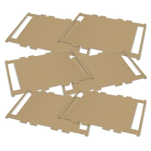 Brinsea Corrugated Cardboard Hatching Mat for Ovation 56 Egg Incubator, Textured Disposable Hatch Floor Covering to Improve Chick Surface Grip, Easier Cleaning, Pack of 6 Mats