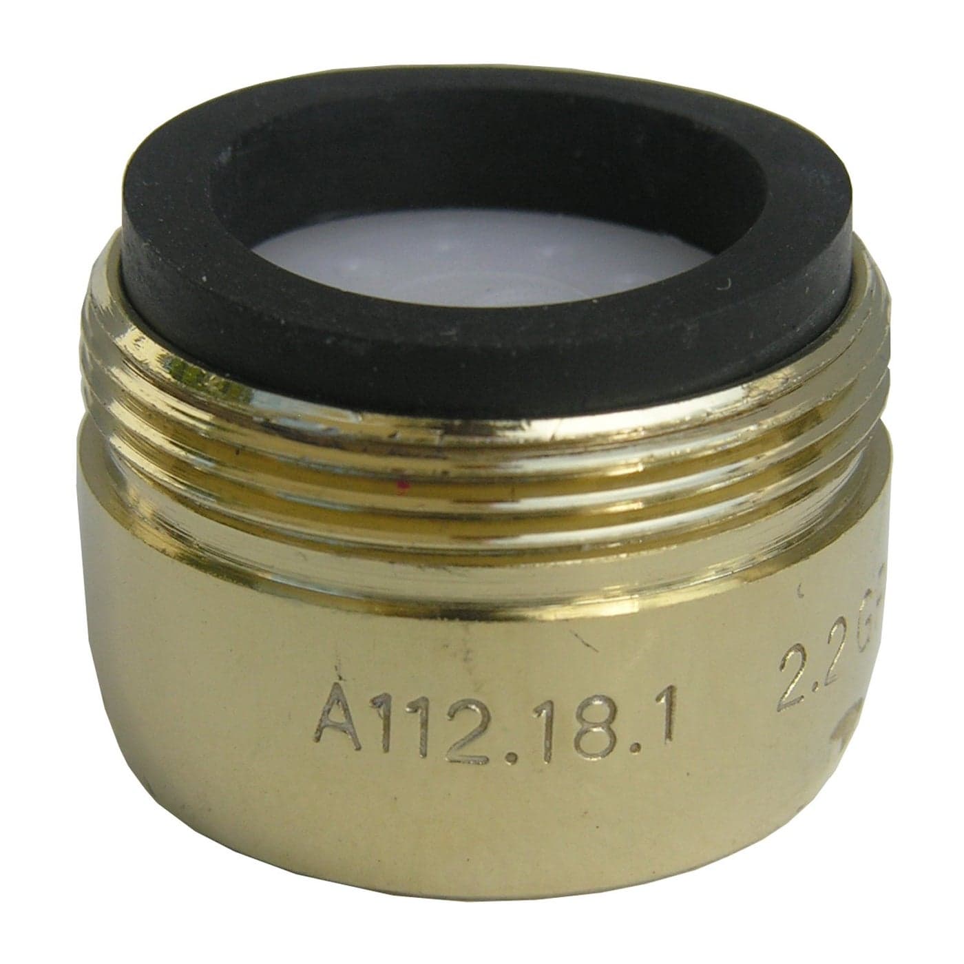 LASCO 091983 Small Male Faucet Aerator with 1316 x 27 Thread Polished Brass