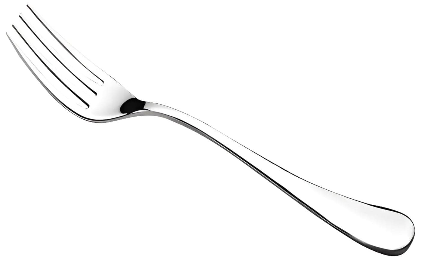 Parage 12 Pieces Stainless Steel Dinner Forks Set Fork Set for Home and Kitchen 12Pieces Fruit Fork for Dining Table Shiny and Sturdy Handle Forks with Round Edge