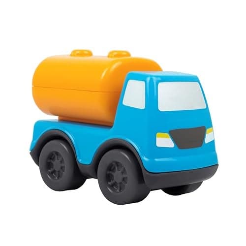 Giggles - Mini Vehicles Oil Tanker, Multicolour Push and Go Construction Vehicle, Develops Motor Skills, 12 Months & Above, Infant and Preschool Toys