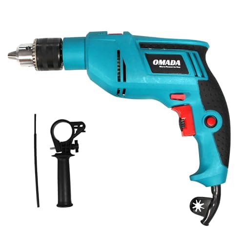 Omada Electric Drill, 710W, 4800 RPM, Chuck 13 mm Forward/Reverse For Home & DIY Use for drilling into masonry, steel and wood with Variable Speed Control