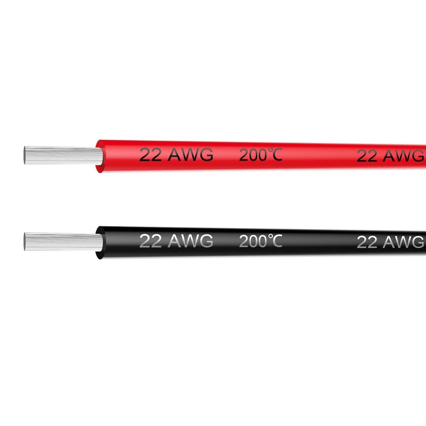 Electrical Wire 22 AWG 22 Gauge Silicone Wire Hook Up Wire Cable 20 Feet 10 ft Black and 10 ft Red Soft and Flexible 60 Strands 008mm of Tinned Copper Wire High Temperature Resistant