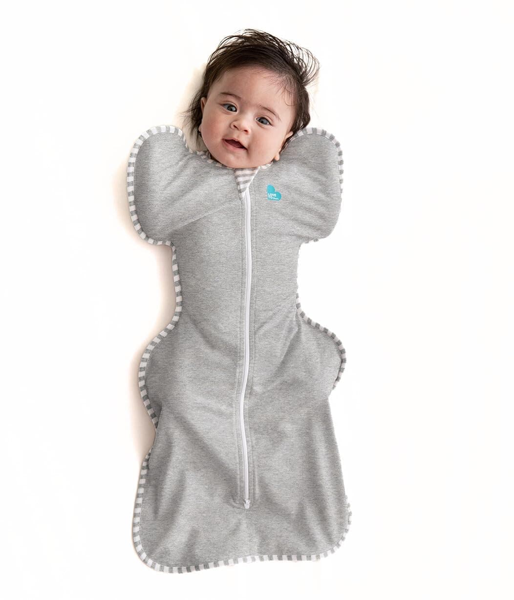 Love to Dream Swaddle UP, Baby Sleep Sack, Self-Soothing Swaddles for Newborns, Improves Sleep, Snug Fit Helps Calm Startle Reflex, New Born Essentials for Baby, 5-8.5 lbs, Gray