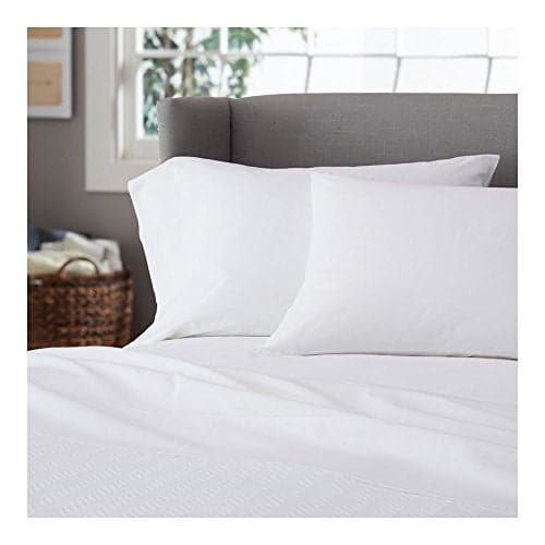 Huesland by Ahmedabad Cotton Plain White Super Soft Luxurious Cotton Pillow Cover/Case Set (2 Pcs)