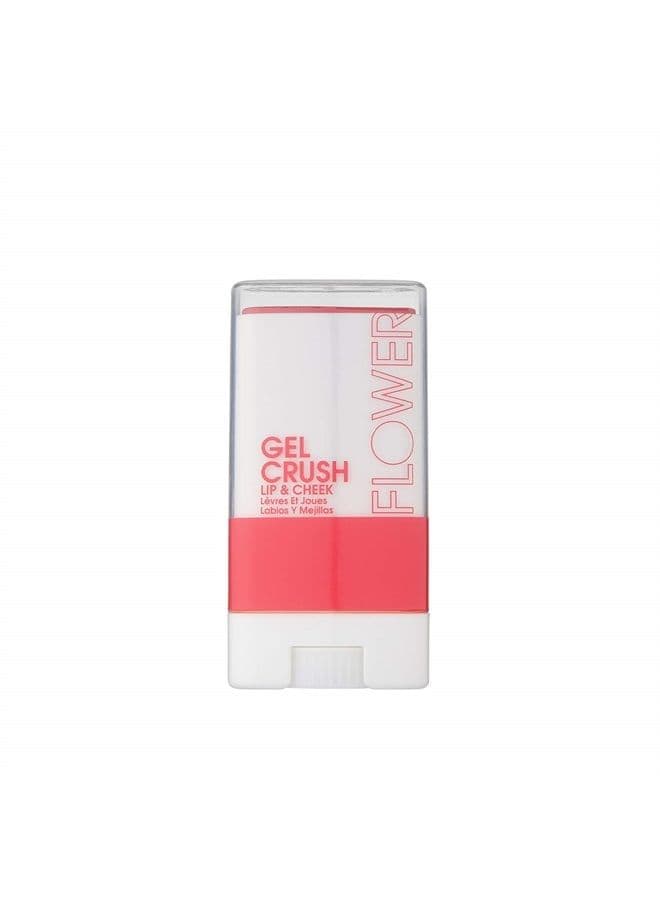 Flower Beauty Lip & Cheek Gel Crush | Cream Blush and Lips Tint in One Portable Multistick | Hydrating Burst of Color | (Raspberry)