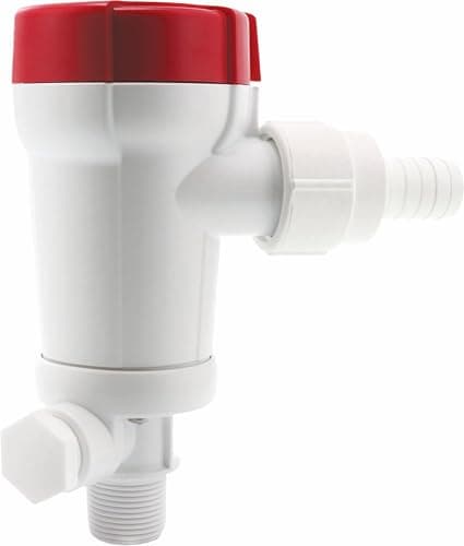 Rule 601FC Livewell Pump for Boat Series – 500 GPH/Straight Seacock Flow – Efficient Water Circulation – Anti-Airlock – Easy Twist & Click – Marine/Baitwell Use