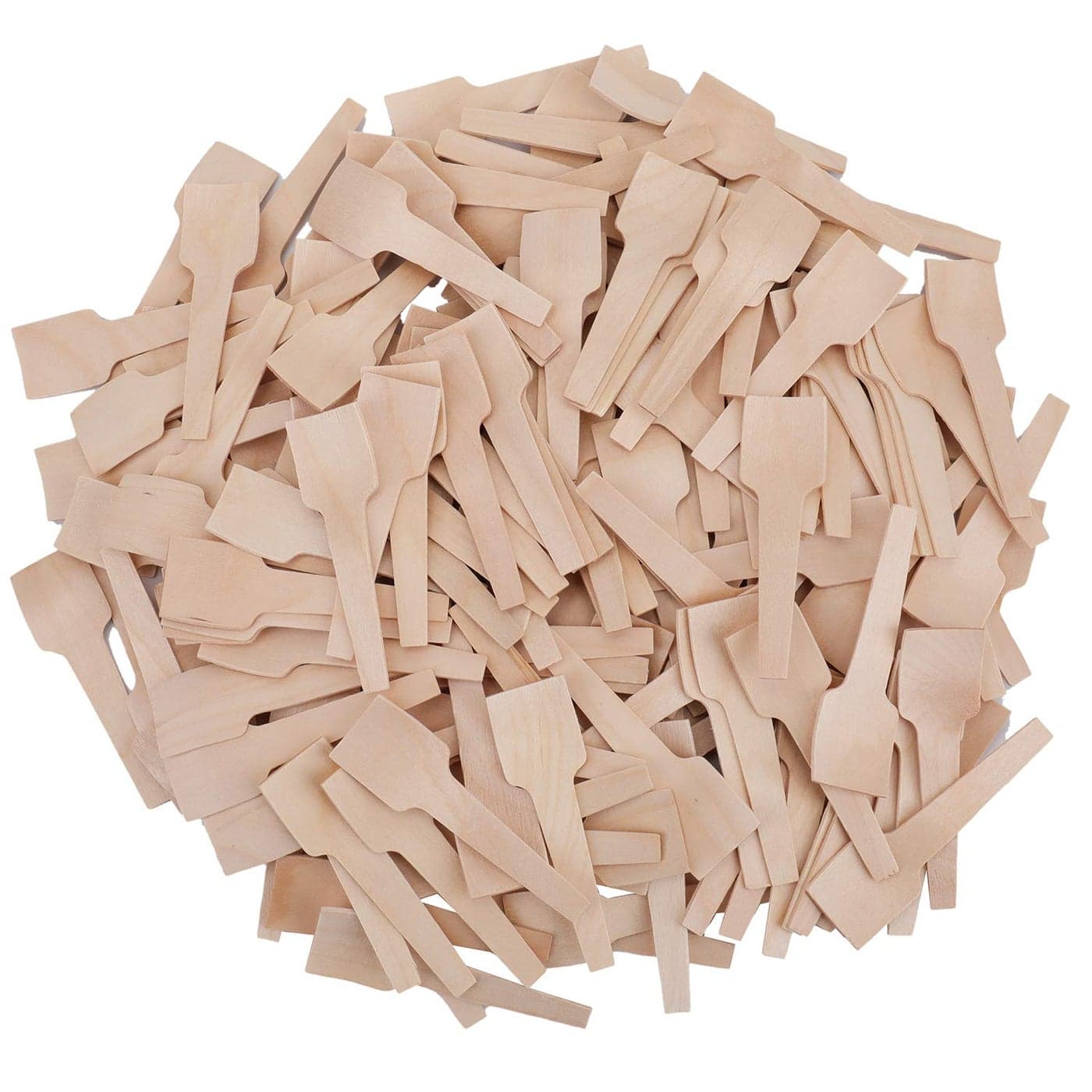 Bekith 400 Pack Mini Wooden Spoons 234 Disposable Spoon for Crafts Organic Sugar Scrubs Tasting and Sampling