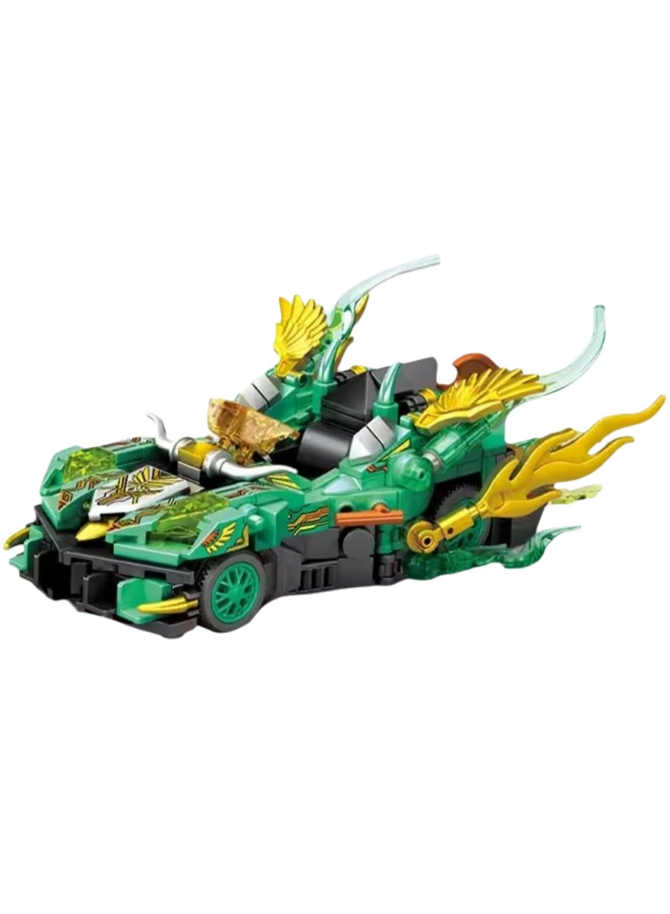 Elemental Chariot-Wooden Block Assembly Model Boy Small Particle Assembly Toy
