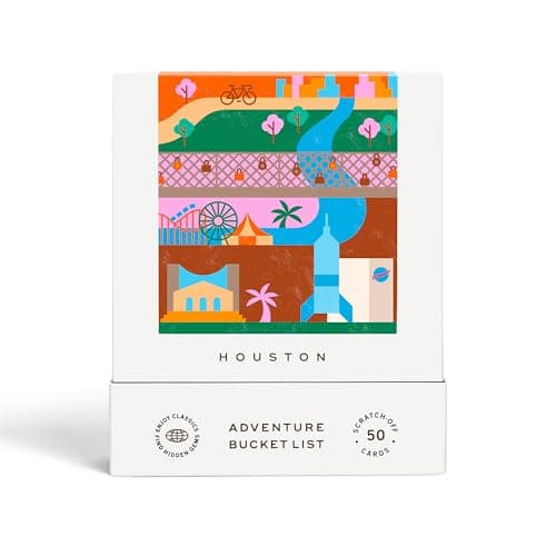 Reach International Outfitters Houston Adventure Bucket List 50 ScratchOff Cards for Outdoor Activities Tourist Attractions and Landmarks Guide for Exploring Houston