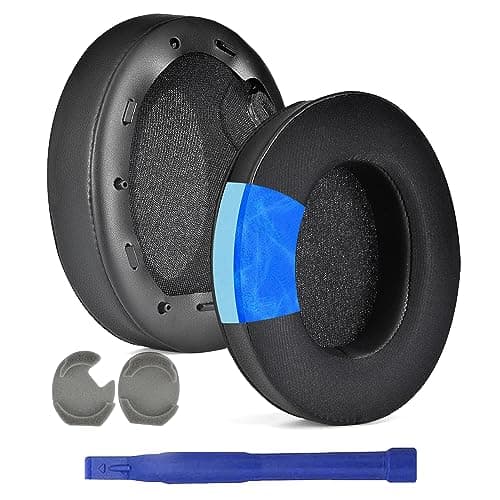 Adhiper XM4 Replacement Ear Pads for Sony WH-1000XM4 (WH1000XM4) Noise Canceling Headphones, Upgraded Cooling Gel Earpads Cushions with Noise Isolation Memory Foam & Softer Protein Leather (Black)