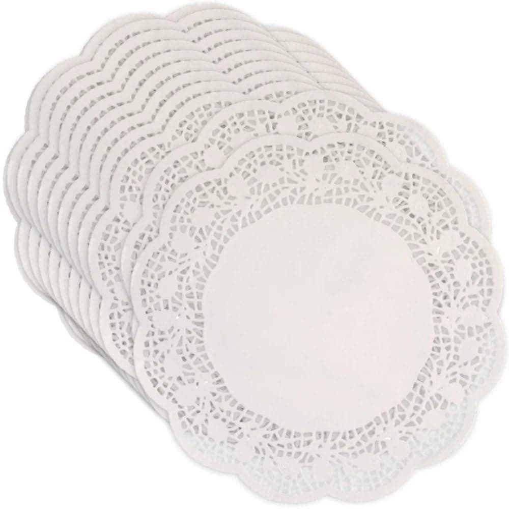 White Paper Doilies 12 12 Ct Premium Quality Disposable Table Decor for Weddings Tea Parties and Events