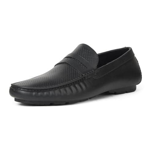 Bata Nu Driver Men's Black Loafers - 8 UK (8526921)