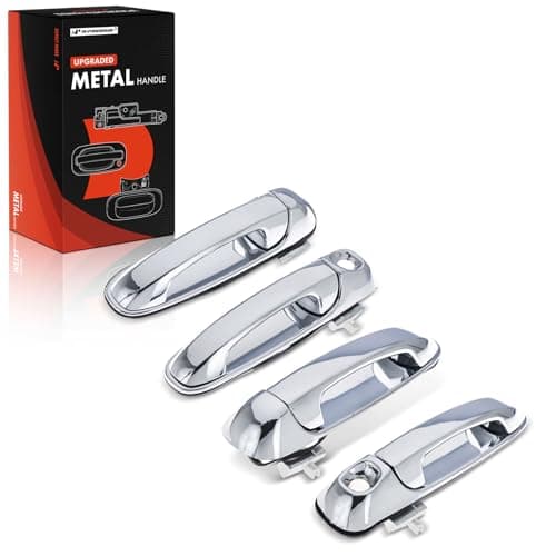 APremium Upgraded Metal Exterior Door Handles Compatible with Dodge Dakota 20052010 Mitsubishi Raider 20062009 Ram Dakota 2011 Chrome 4PC Set Front and Rear Side