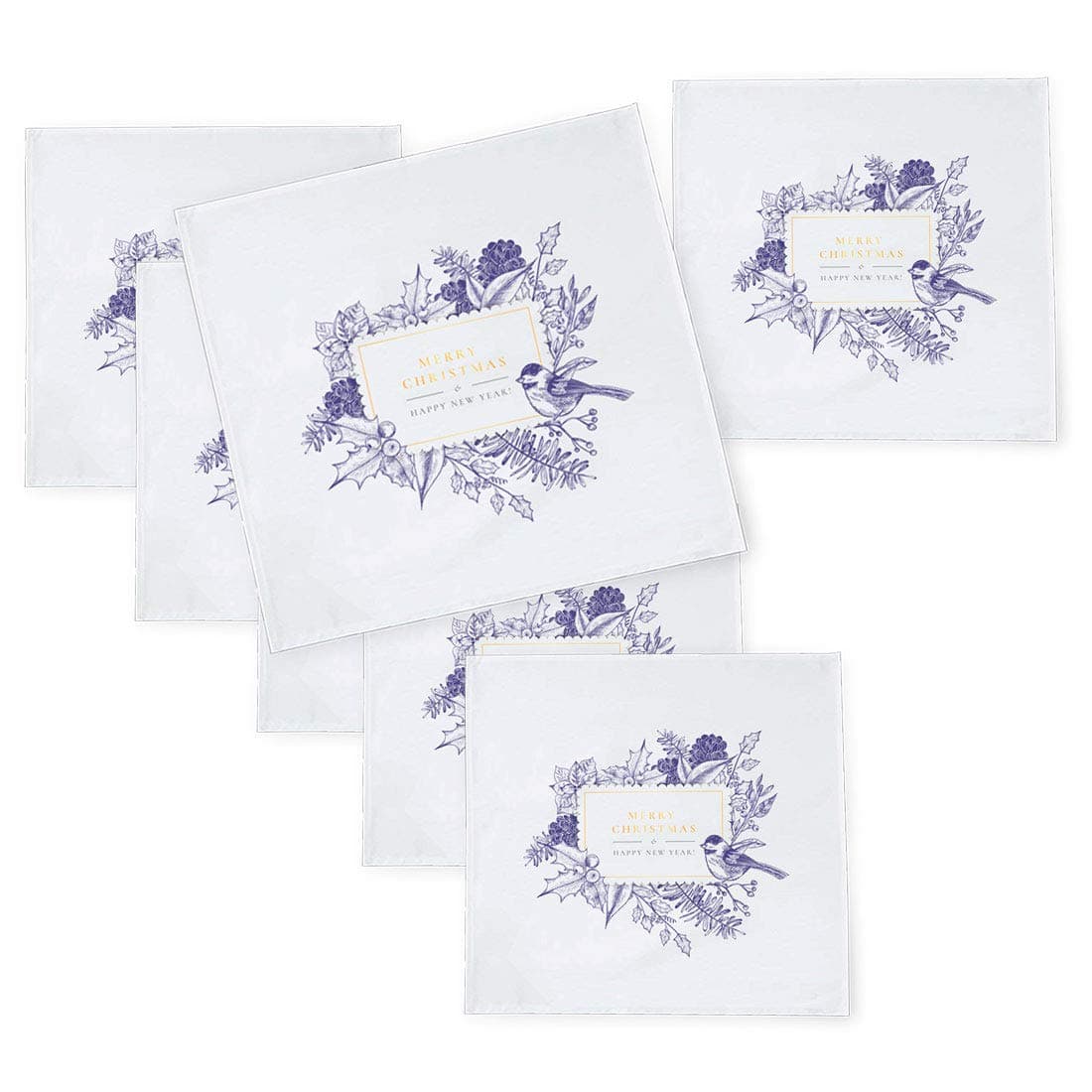 Kesri Gifts Christmas Theme Tafta Silk Table Napkins 10x 106 pcs for Xmas Decoration Christmas OrnamentsChristmas Gift ksnpxmas315P