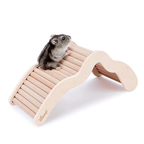 Niteangel Hamster Climbing Bridge Ladder for Hamster Aryclic SandBath Box or Other SmallSized Pets
