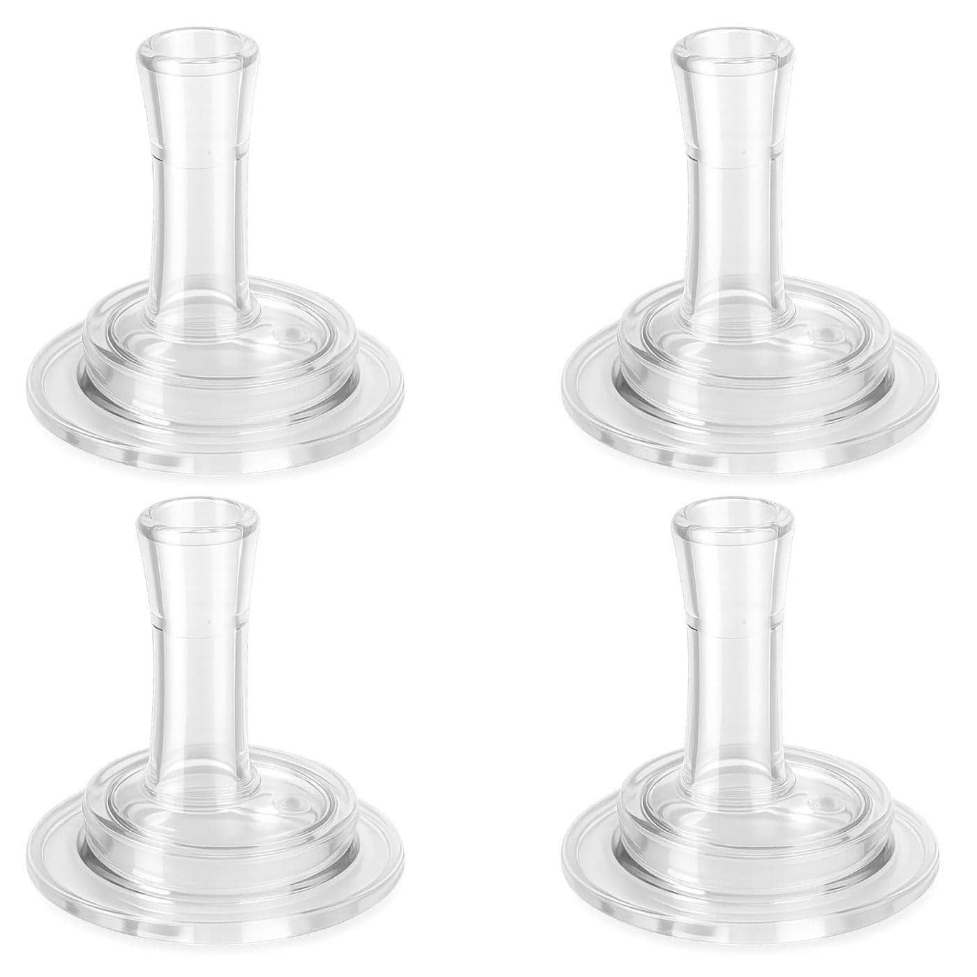Sippy Straw Nipples for Dr Browns Narrow Baby Bottle Glass Bottles and Narrow Sippy Spout Bottles Soft Silicone Transitional Nipple NoSpill Straw Nipple 9m 4Count