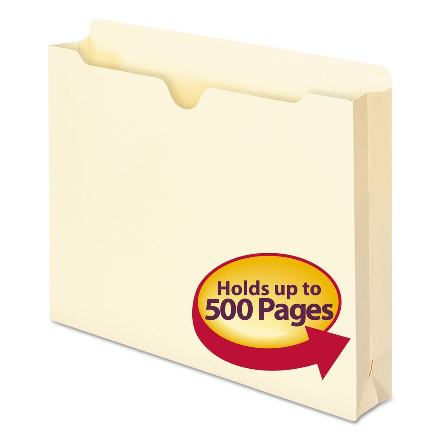 Smead File Jacket StraightCut Tab 2 Expansion Letter Size Manila 50 per Box 75470