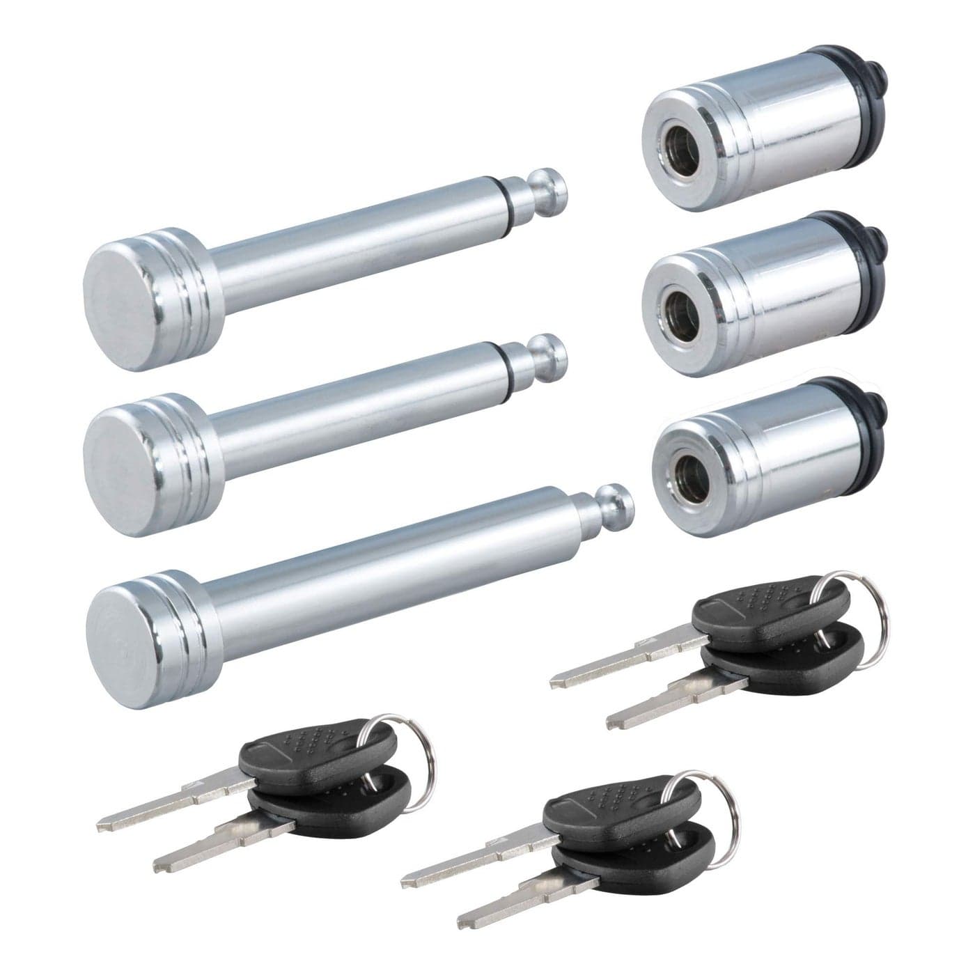 CURT 70005 Rambler RV Tow Bar Lock Set 3Pack KeyedAlike