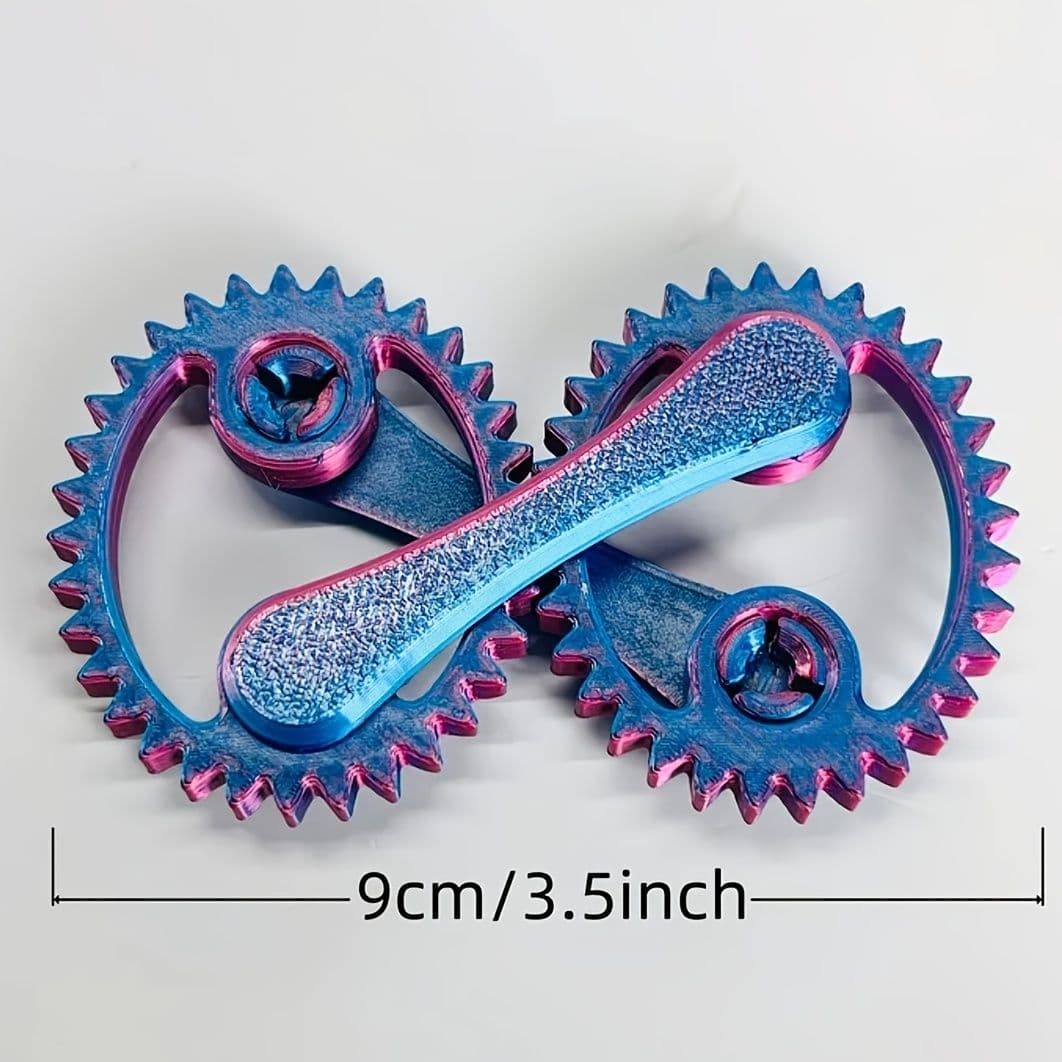 E E 3D Printed Stress Relief Gear Desktop RotD Stress Toy E E