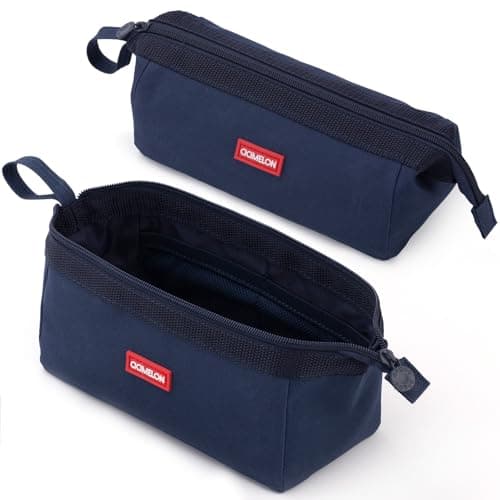 CICIMELON Pencil Case Large Capacity Pencil Pouch Pen Bag for School Teen Girl Boy Men Women Navy