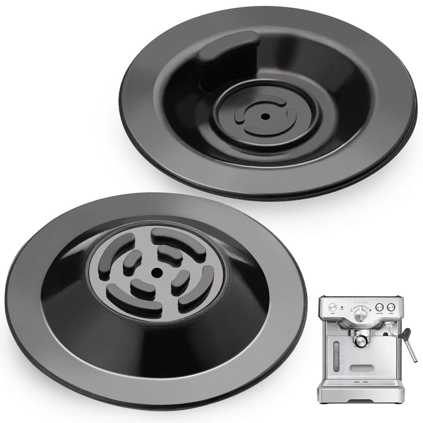 SONGTIY 2PCS Espresso Cleaning Disc 54mm Silicon Backflush Disc for Select Breville Espresso Machines Breville Accessories Compatible with BES810BSS BES840XL BES878BSS BES880 BES870XL