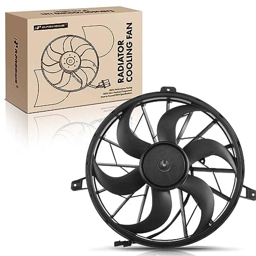 APremium Engine Radiator Cooling Fan Assembly Compatible with Select Jeep Models Grand Cherokee 2004 Replace 52079528AE CF13009