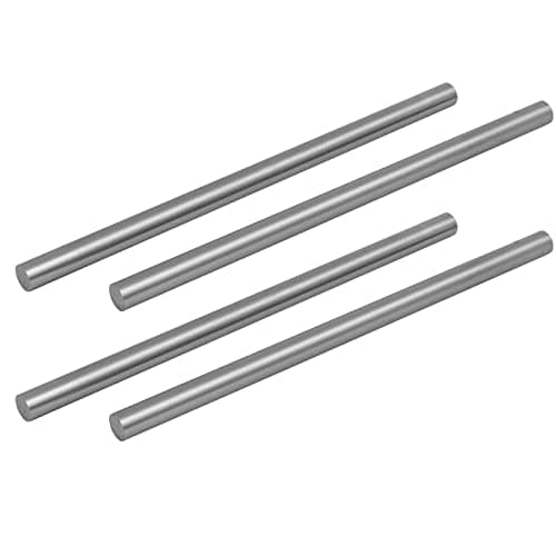 Round Steel Rod, 12mm HSS Lathe Bar Stock Tool 200mm Long, for Shaft Gear Drill Lathes Boring Machine Turning Miniature Axle, Cylindrical Pin DIY Craft Tool, (12x200mm) 4pcs