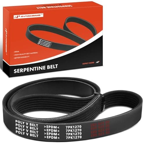A-Premium Engine Serpentine Drive Belt Compatible with Audi Q5 2013-2017, Q7, A6, A6 Quattro, A7 Quattro, A8 Quattro, S4, S5, SQ5 & Porsche Cayenne, Panamera & Volkswagen Touareg, 3.0L
